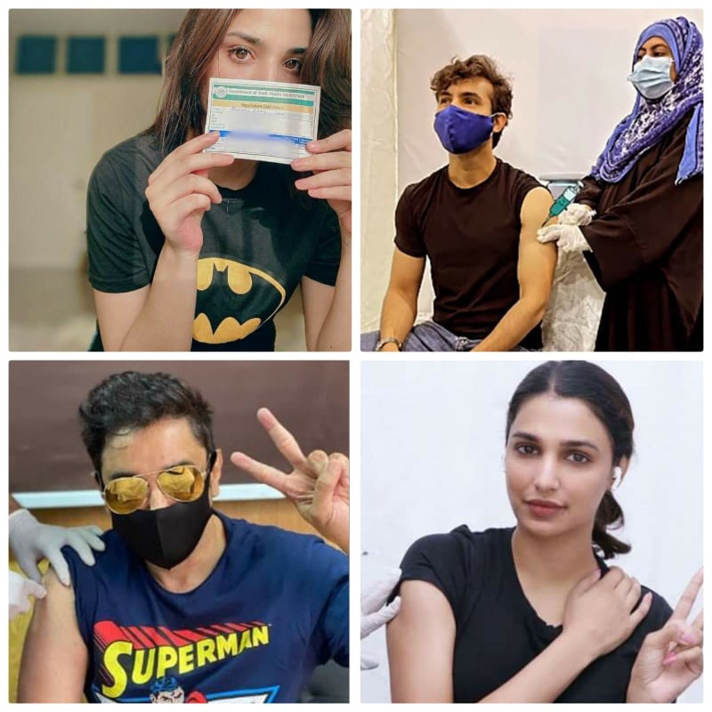 Top Pakistani Celebs who have got their Covid 19 Vaccination done! 